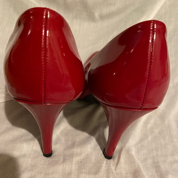 Fioni Red Hilt Patent Heels sz 8.5 - Picture 5 of 11